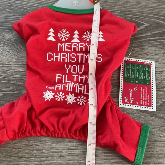 Pet apparel | Dog PJ’s Merry Christmas You Filthy Animal - Picture 4 of 5